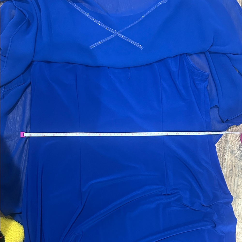 MSK Royal Blue Asymmetrical Dress - Picture 11 of 13